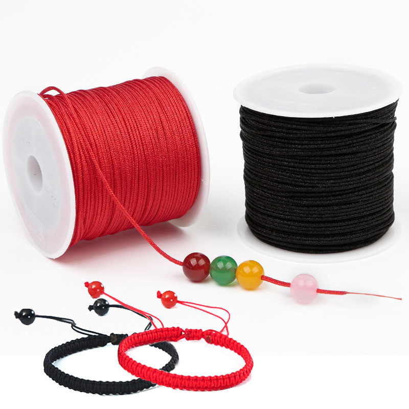Ribbon Wired Satin - 50 м/рулон 0,8 мм нейлоновый шнур