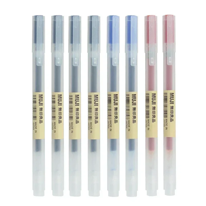 Muji Stationery Gel Pen - 6/8 шт./компл. гелевая ручка MUJIs, черная/красная/синяя,