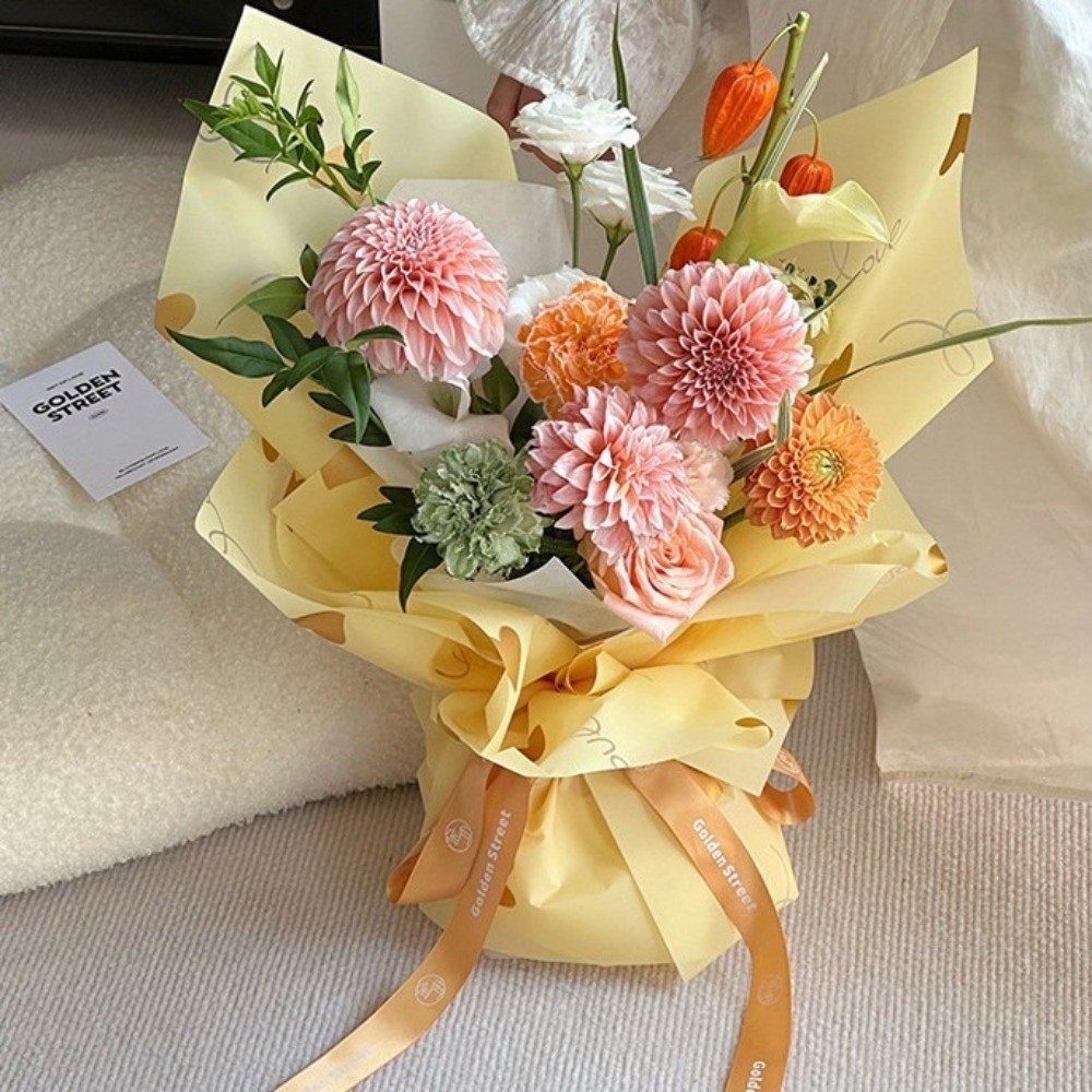 20 листов разноцветной упаково – обзор и цена Flower Wrap Kraft
