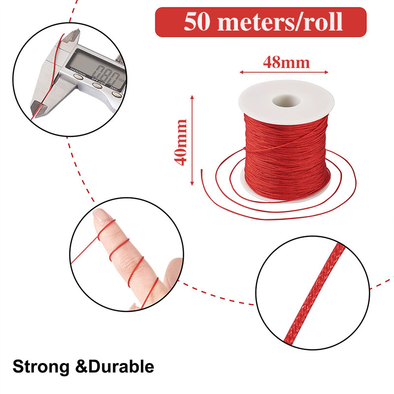 50 м/рулон 0,8 мм нейлоновый ш – обзор и цена Ribbon Wired Satin