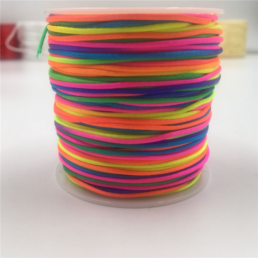 Радужный плетёный шнур для мак – обзор и цена Ribbon Wired Satin