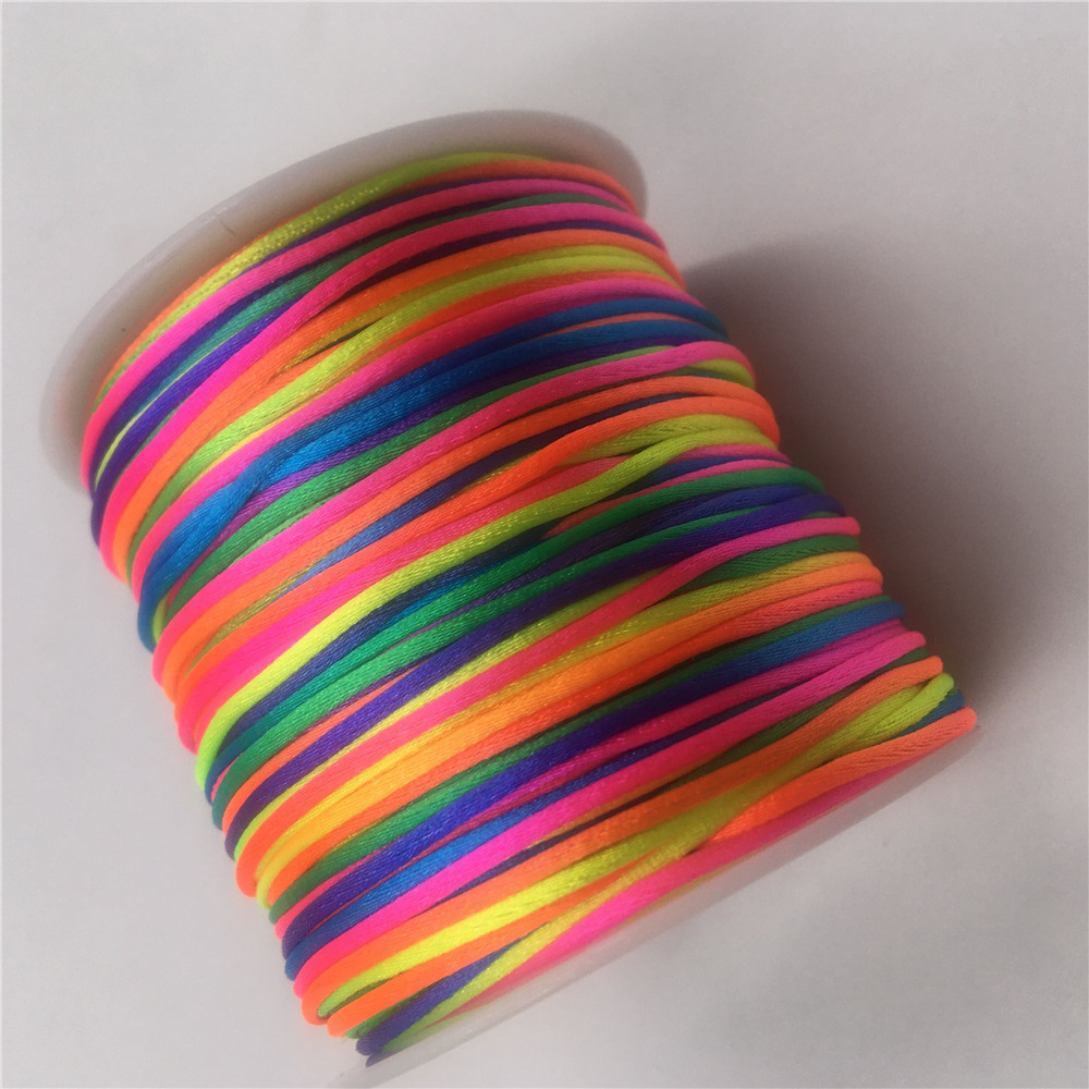 Радужный плетёный шнур для мак – обзор и цена Ribbon Wired Satin